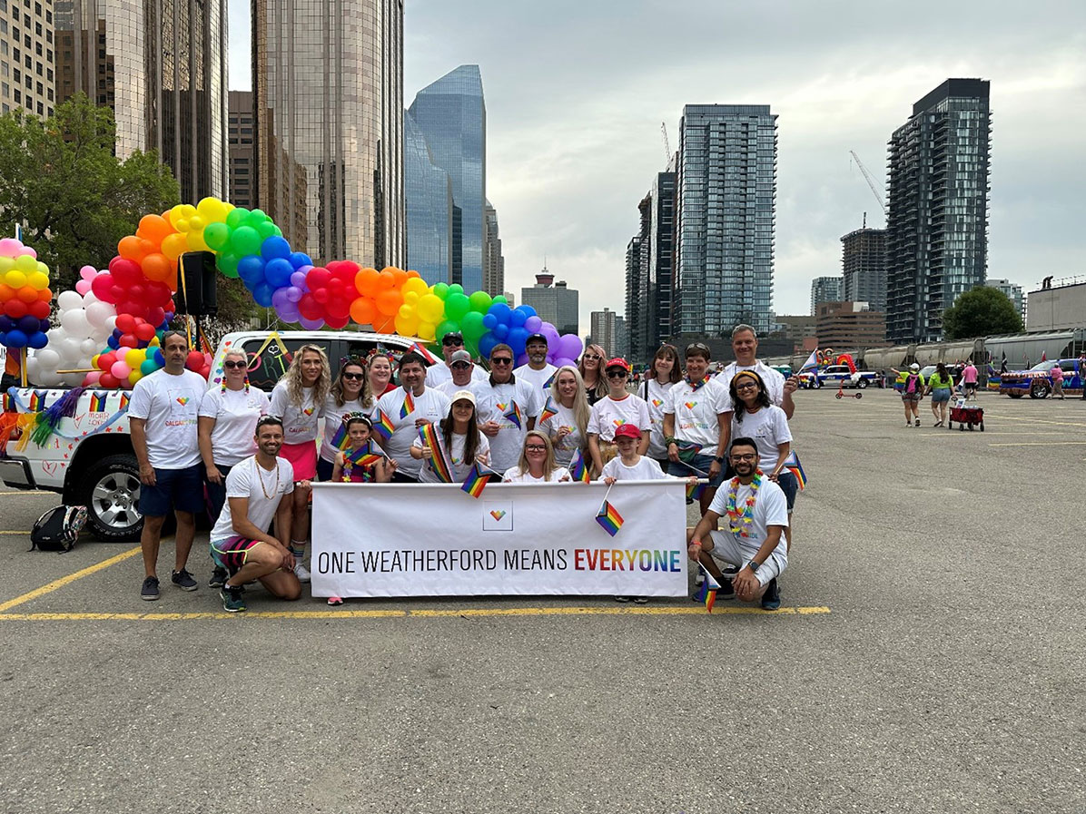 Employees and Their Families Walked in Support of the LGBTQ+ Community at the Annual Calgary Pride Parade